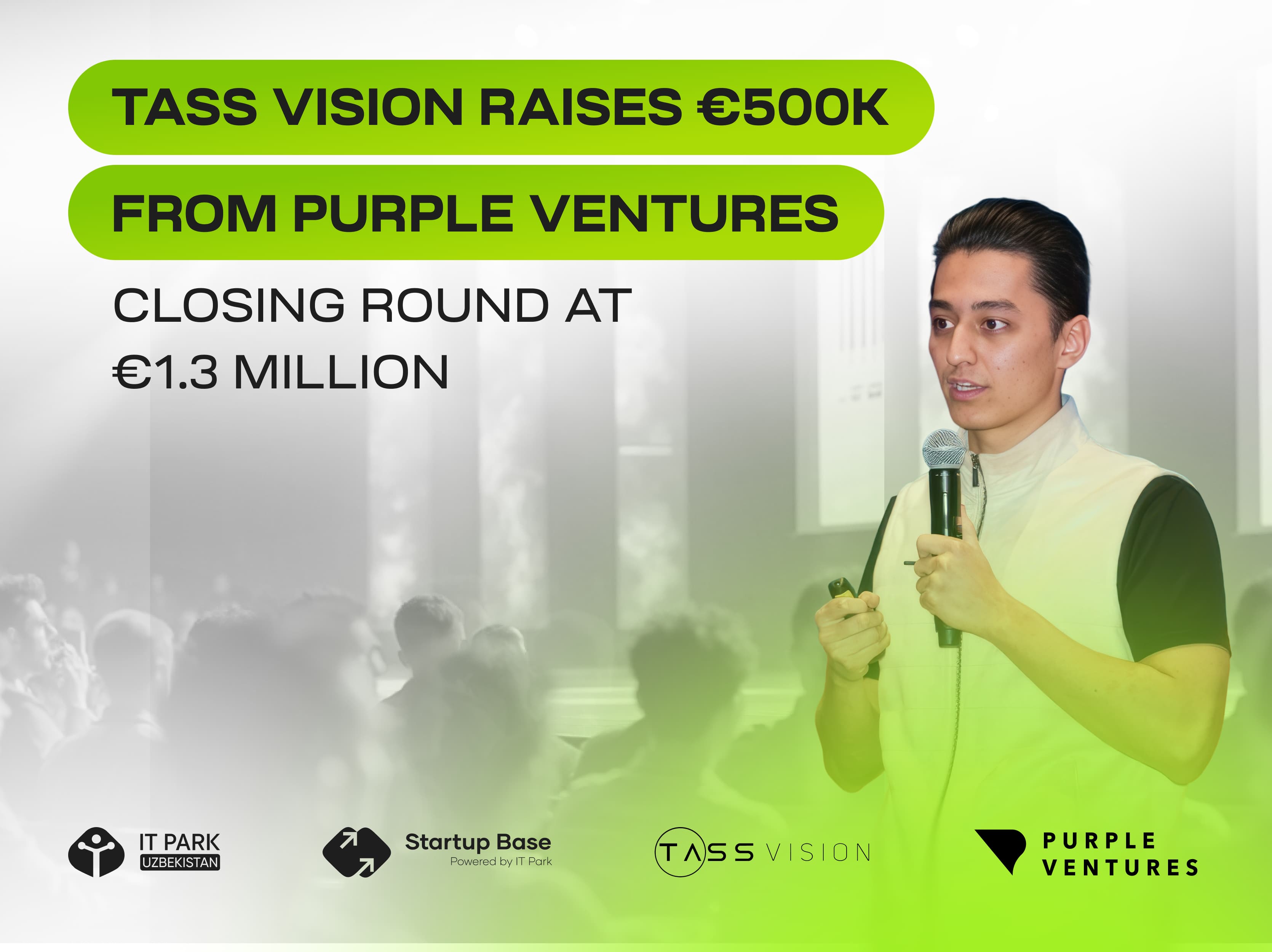 TASS Vision привлёк 0,5 млн евро от Purple Ventures, закрыв раунд на 1,3 млн евро