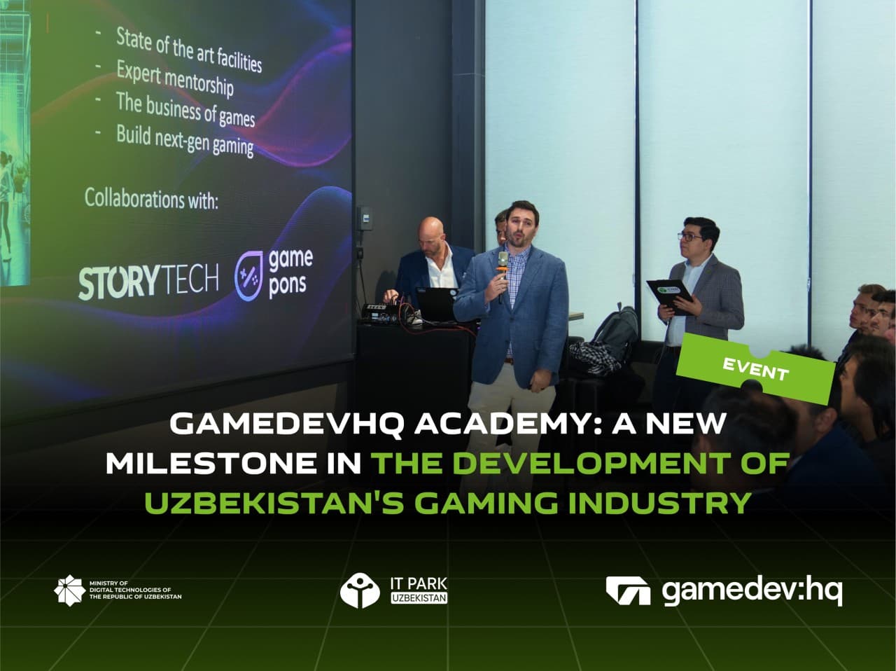O‘zbekiston o‘yin sanoati rivojlanishida yangi bosqich — GameDevHQ Akademiyasining ochilishi